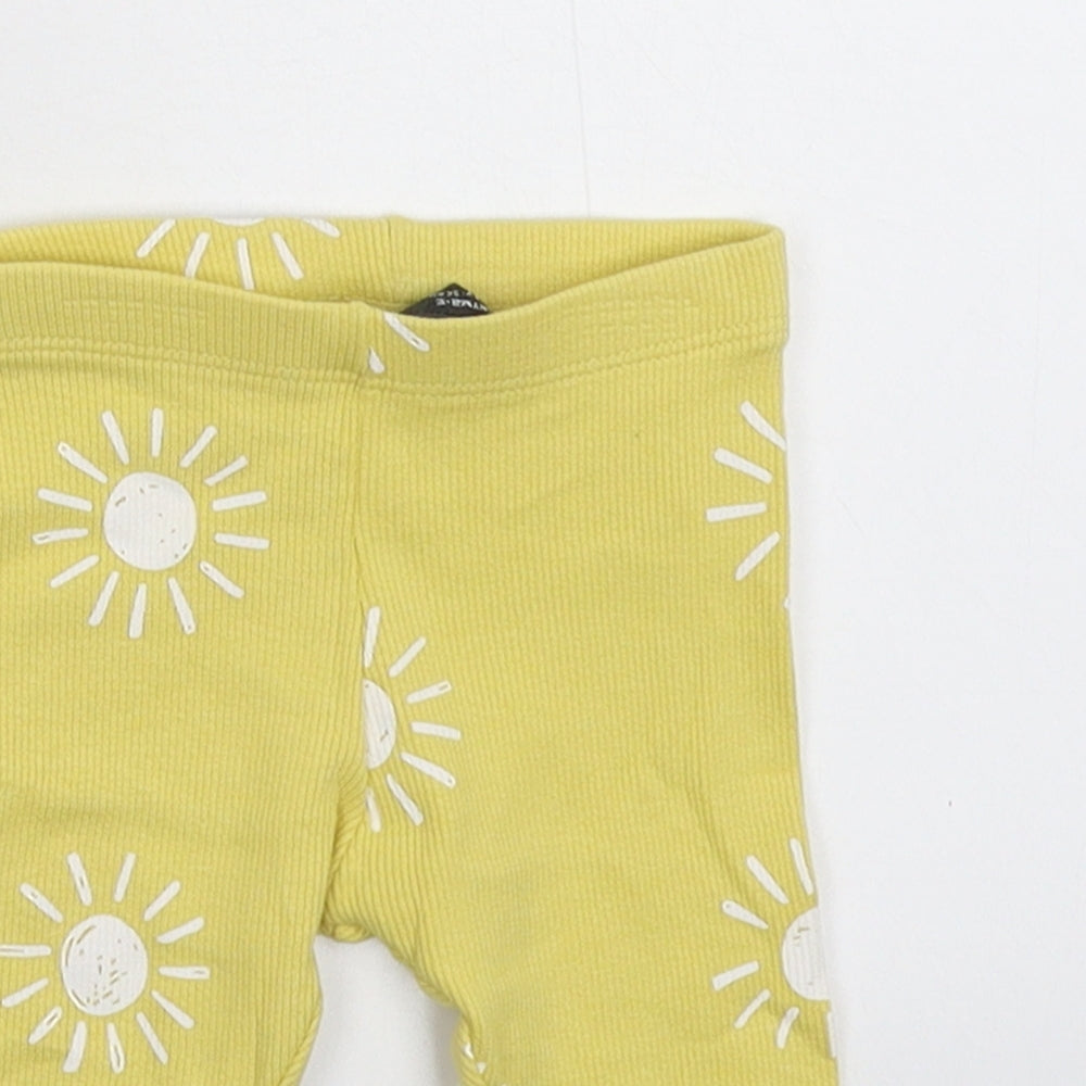 Primark Baby Yellow   Capri Trousers Size 3-6 Months