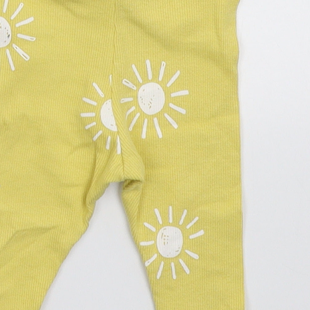 Primark Baby Yellow   Capri Trousers Size 3-6 Months