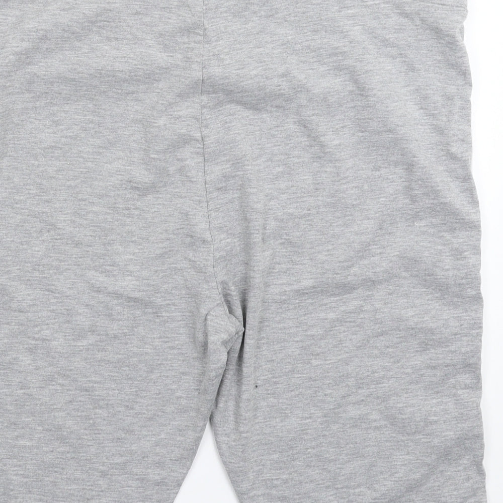 Primark Girls Grey Striped  Sweat Shorts Size 16 Years