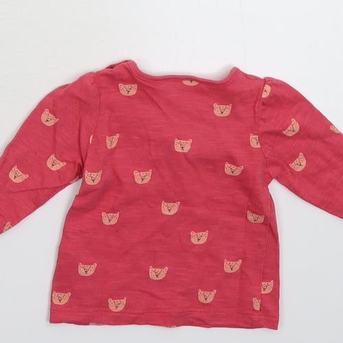 NEXT Girls Pink   Basic T-Shirt Size 3-6 Months
