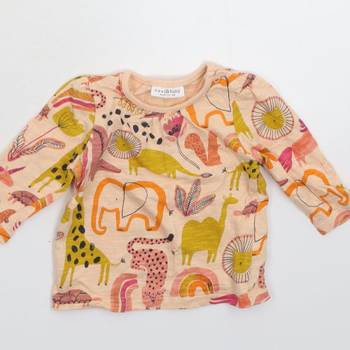 NEXT Girls Beige   Basic T-Shirt Size 0-3 Months