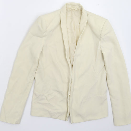 Preworn Womens Beige   Jacket Blazer Size M