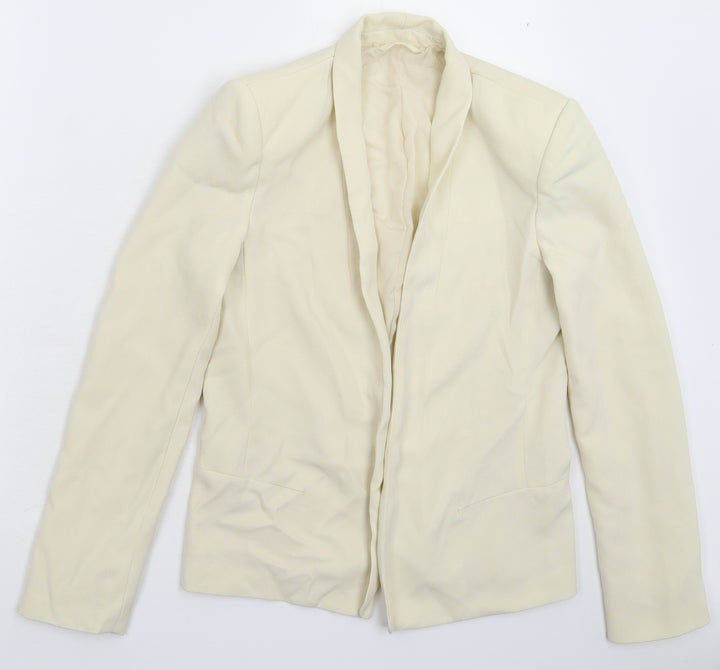 Preworn Womens Beige Jacket Blazer Size M