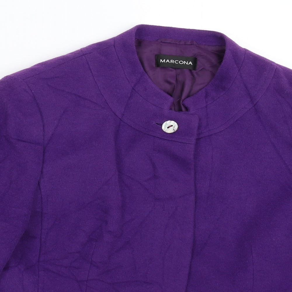 Marcona Womens Purple   Jacket Blazer Size 14