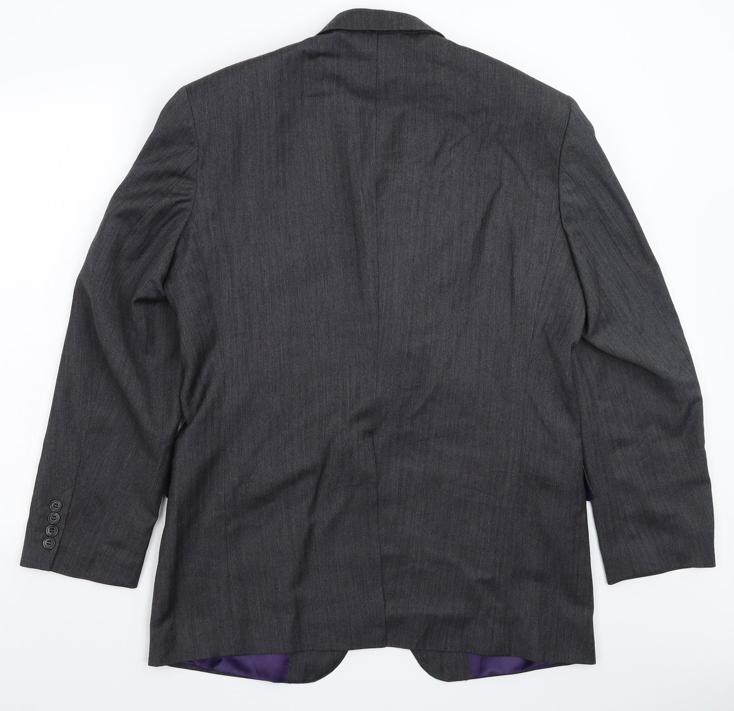 Marks and Spencer Mens Grey Striped  Jacket Suit Jacket Size 40