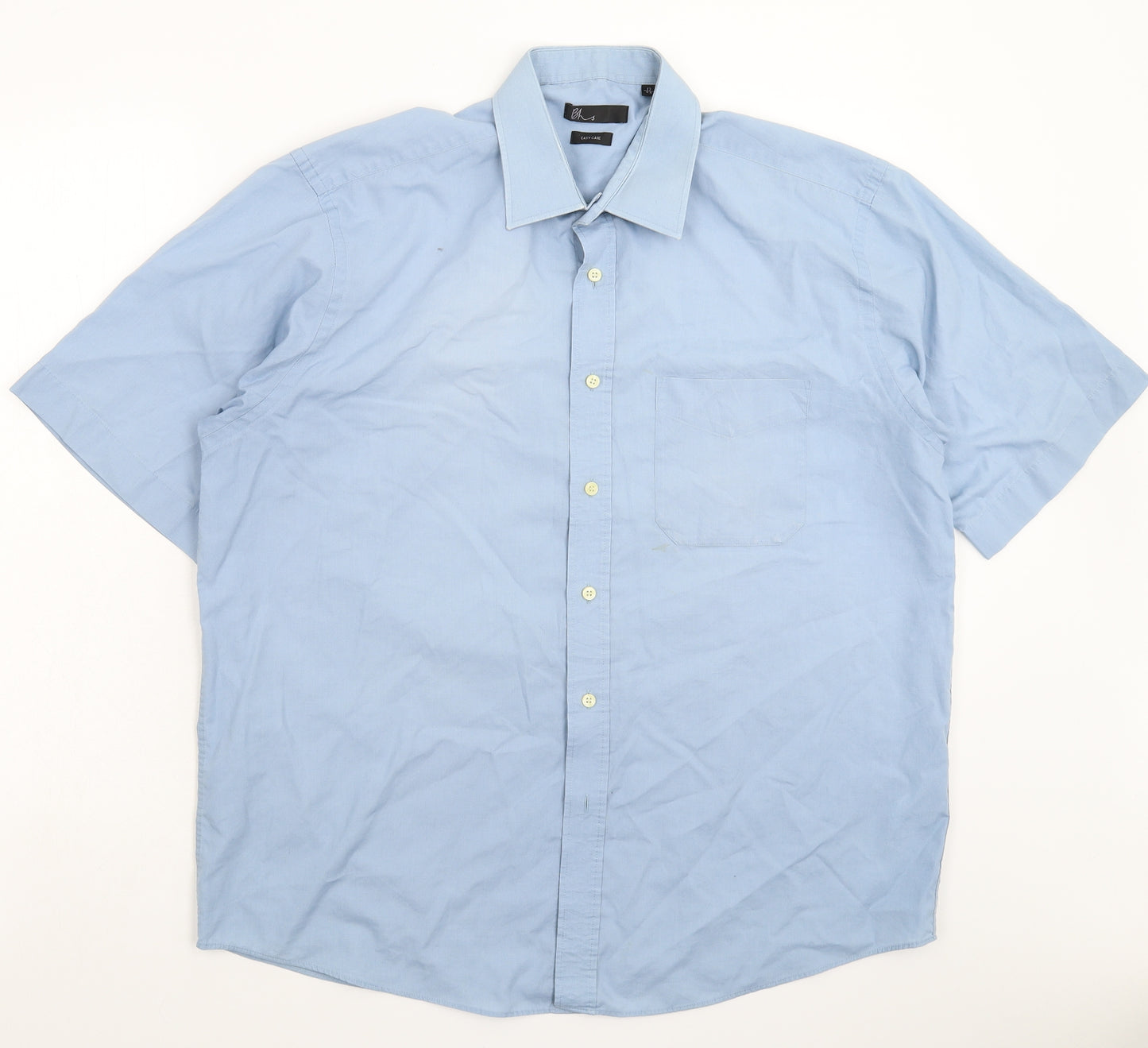 BHS Mens Blue    Dress Shirt Size 17