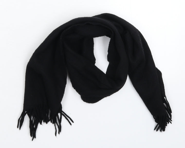 Preworn Unisex Black Knit Scarf One Size