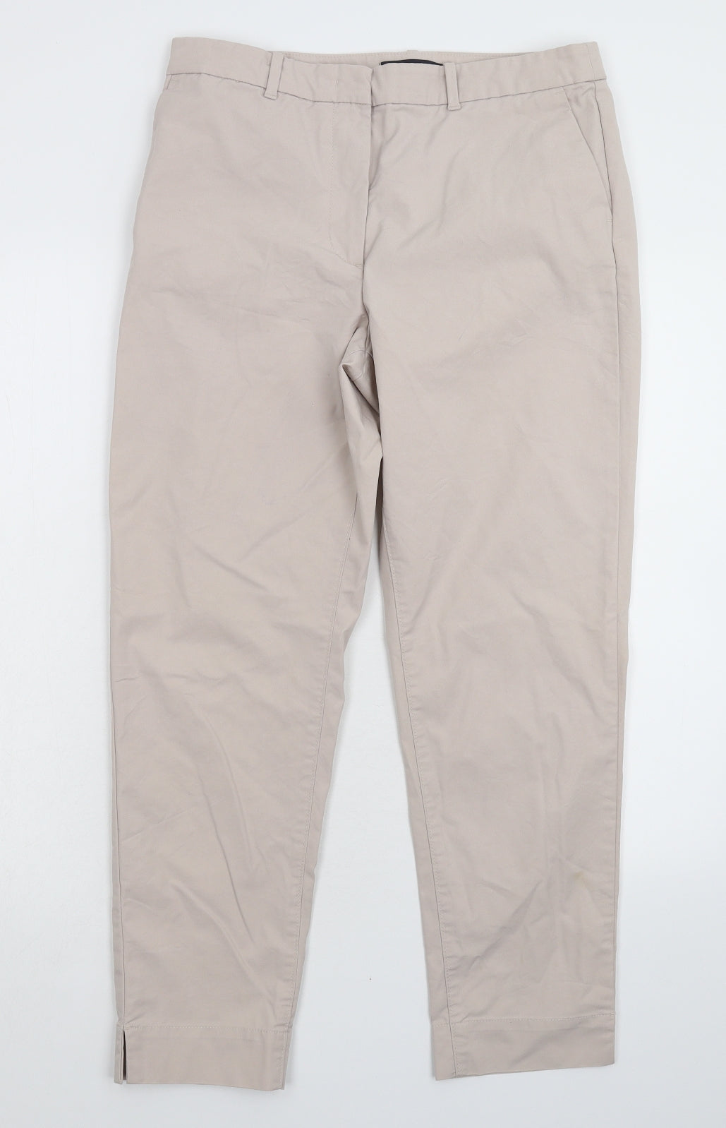 Marks and Spencer Womens Grey   Chino Trousers Size 10 L26 in