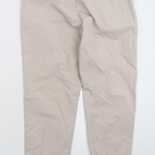 Marks and Spencer Womens Grey   Chino Trousers Size 10 L26 in