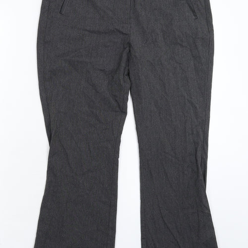 Per Una Womens Grey   Trousers  Size 12 L28 in