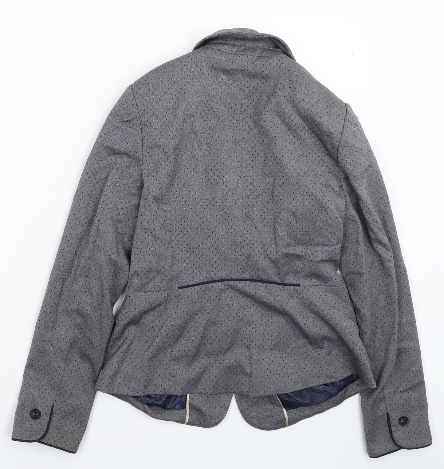 NEXT Womens Grey Spotted  Jacket Blazer Size 12