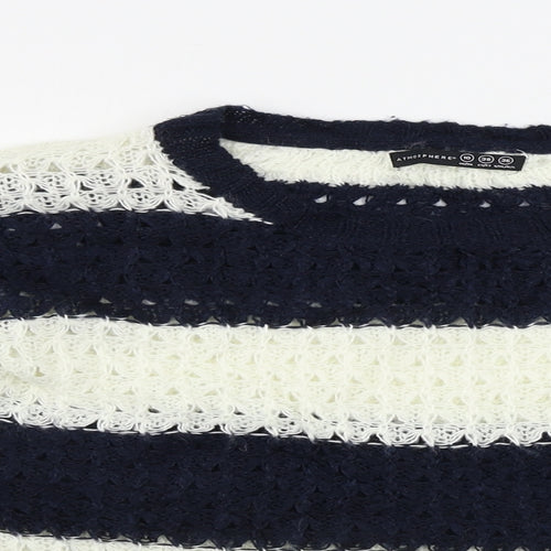 Atmosphere  Womens Beige Striped  Pullover Jumper Size 10