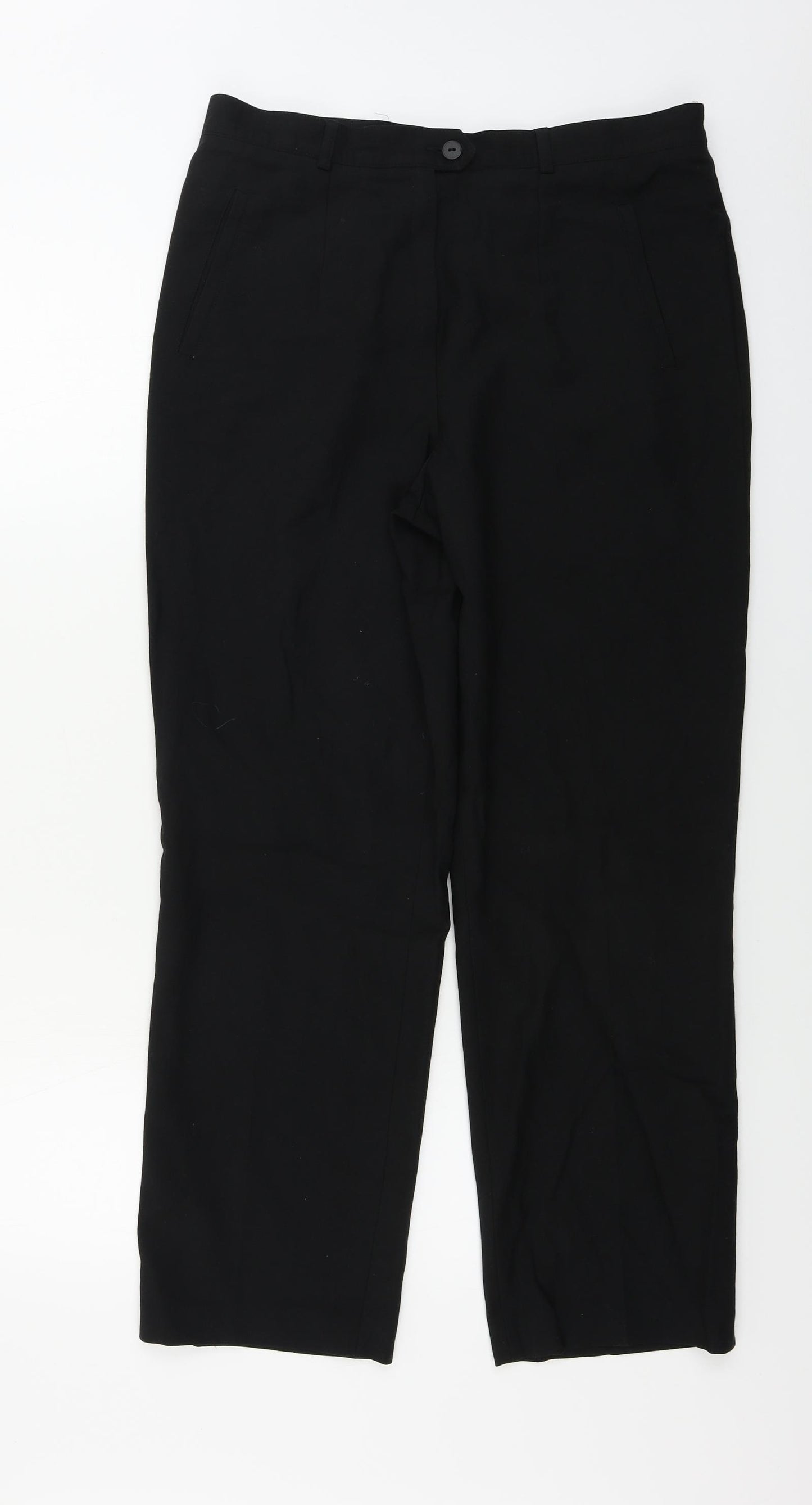 LUCIA Womens Black   Trousers  Size 12 L26 in