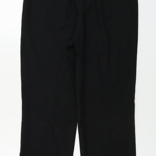 LUCIA Womens Black   Trousers  Size 12 L26 in