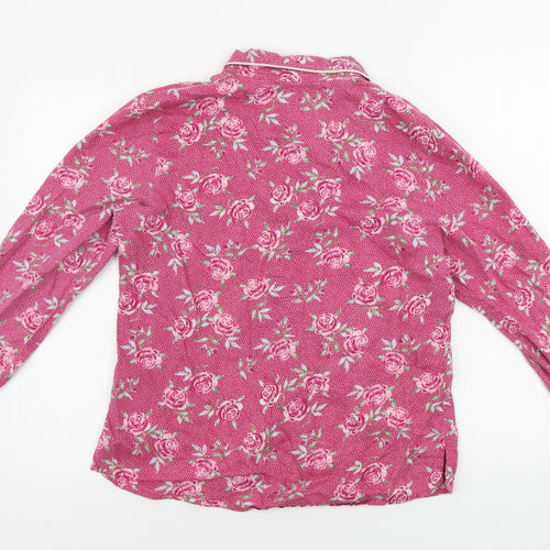 Marks and Spencer  Womens Pink Floral  Top Pyjama Top Size 12