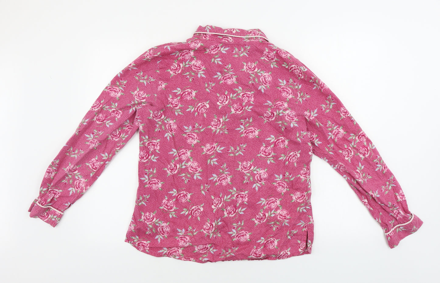 Marks and Spencer  Womens Pink Floral  Top Pyjama Top Size 12