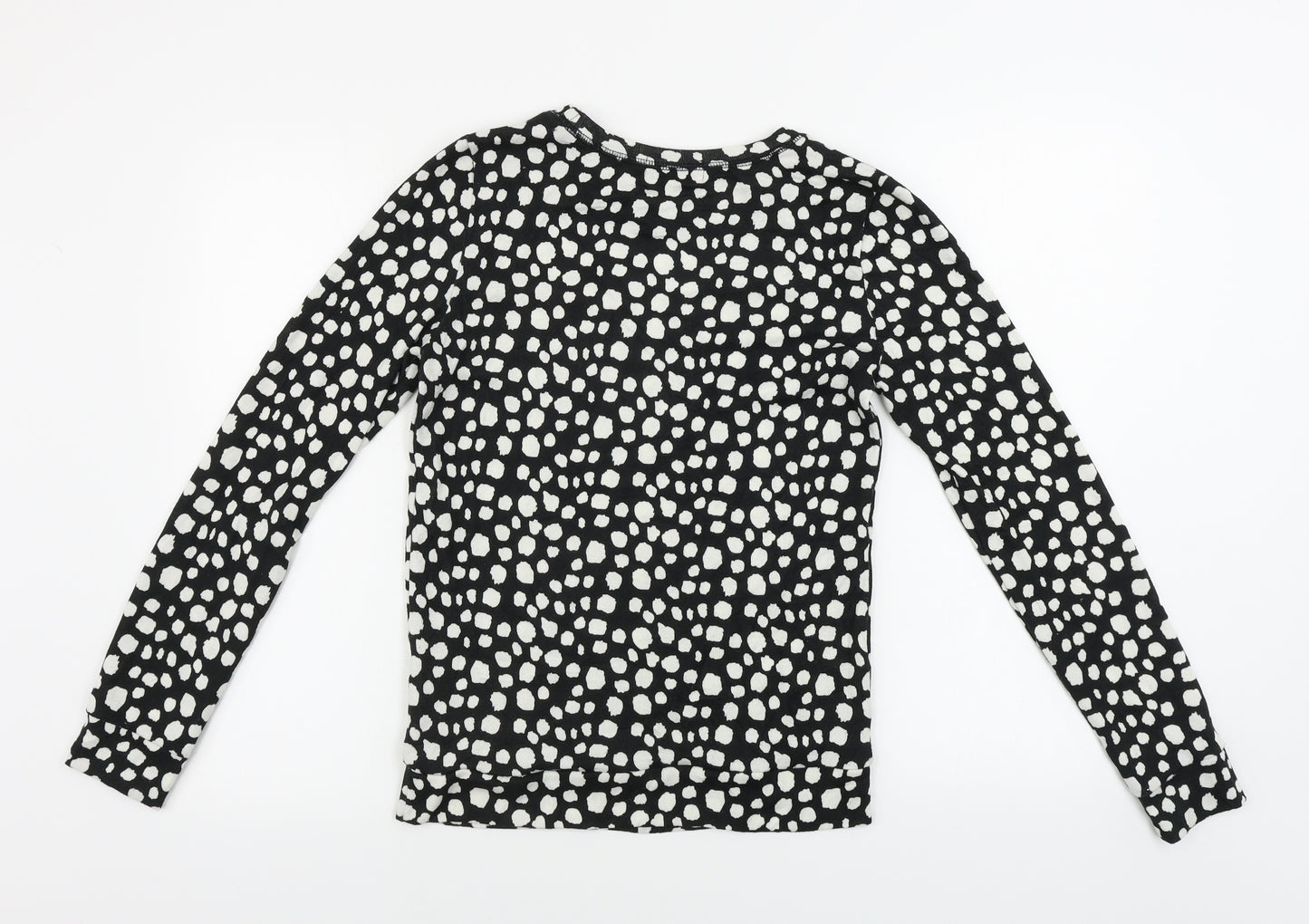 Madam Rage  Womens Black Animal Print  Pullover Jumper Size 10