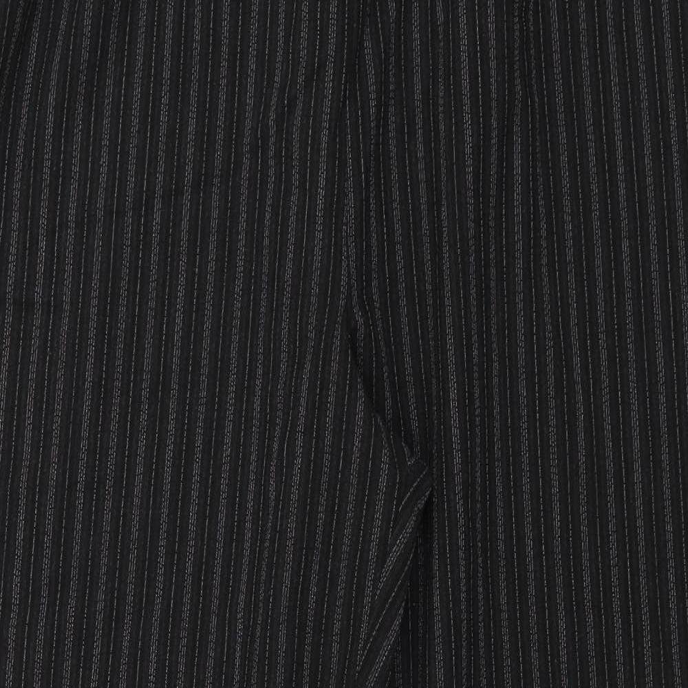 essence  Womens Black Striped  Trousers  Size 24 L25 in