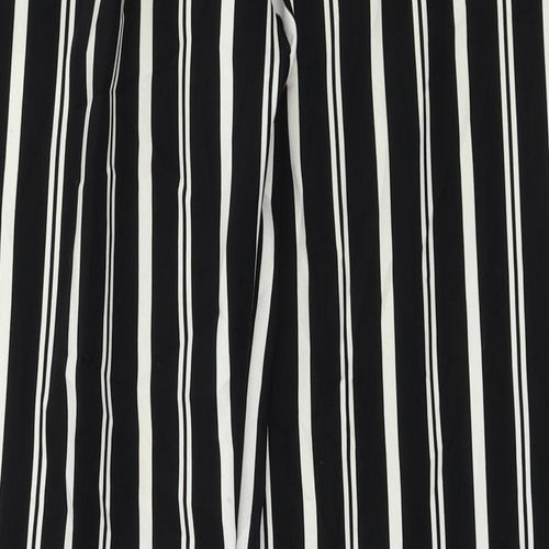 Monki Womens Black Striped  Trousers  Size 8 L27 in