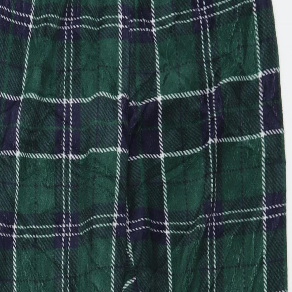 Primark  Boys Green Check  Sweatpants Trousers Size 7-8 Years