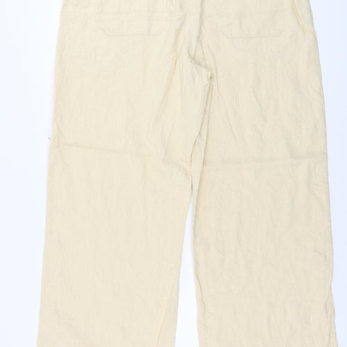 Marks and Spencer  Womens Beige   Trousers  Size 18 L28 in
