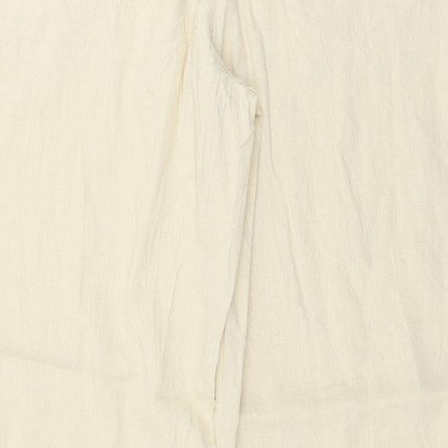 Marks and Spencer  Womens Beige   Trousers  Size 18 L28 in