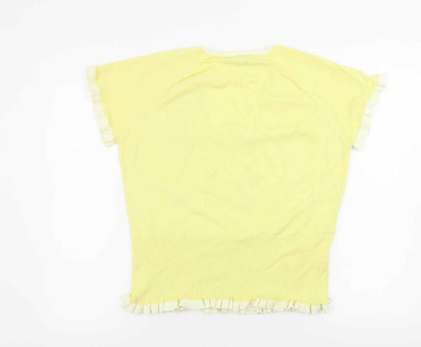 NEXT  Womens Yellow Herringbone  Pullover Jumper Size 18