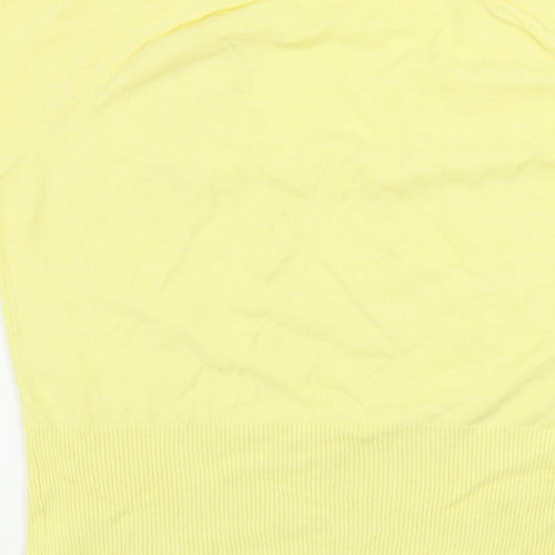 NEXT  Womens Yellow Herringbone  Pullover Jumper Size 18