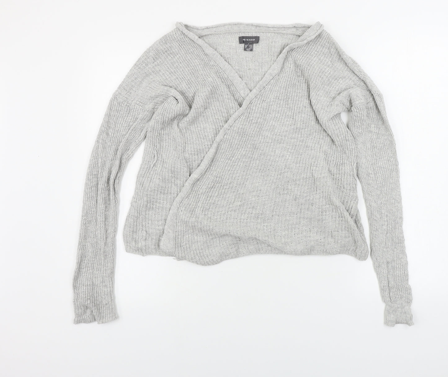 Primark  Womens Grey   Cardigan Jumper Size 8
