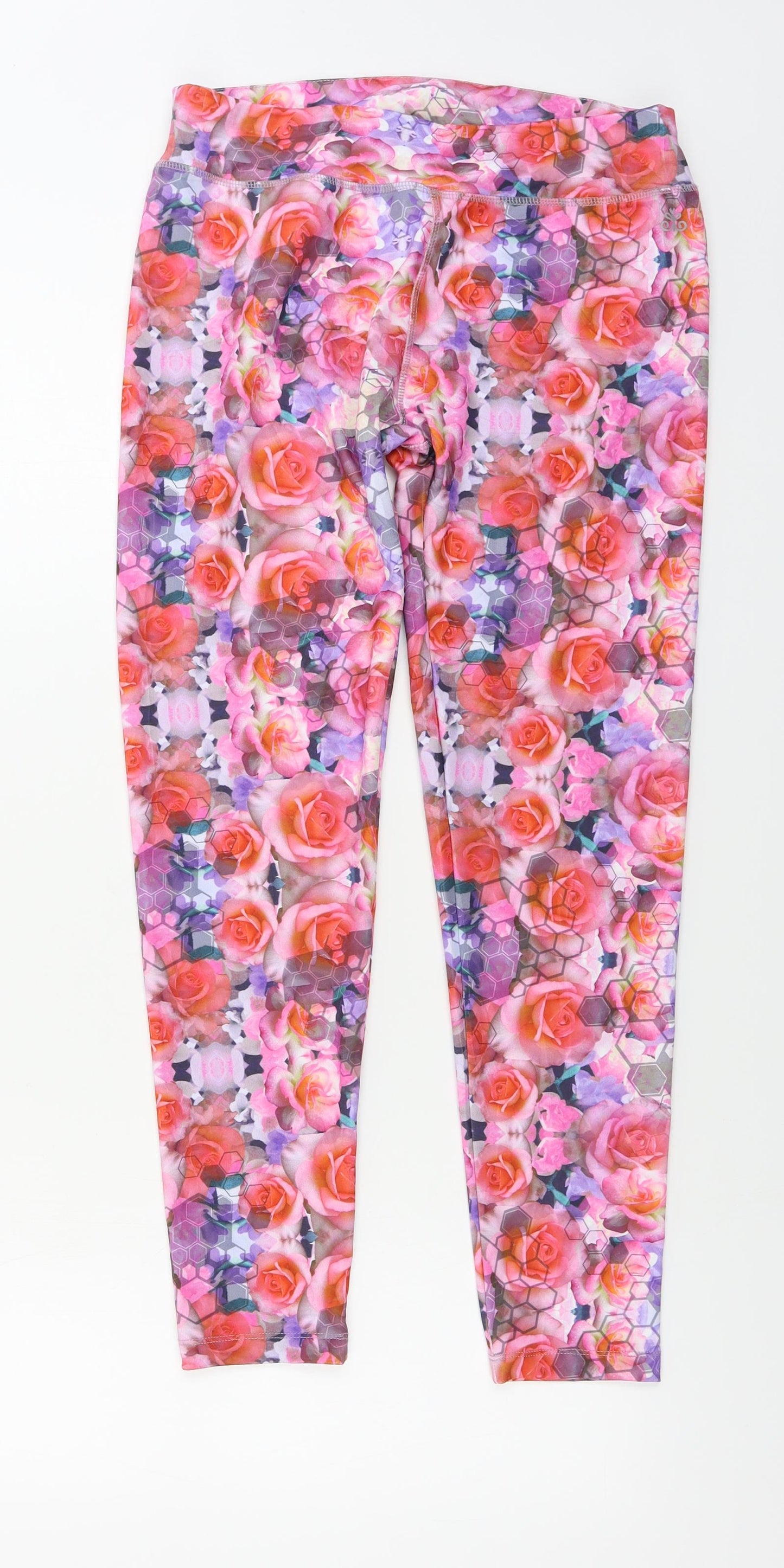 Kisaiya  Womens Multicoloured Floral  Jegging Leggings Size M L24 in