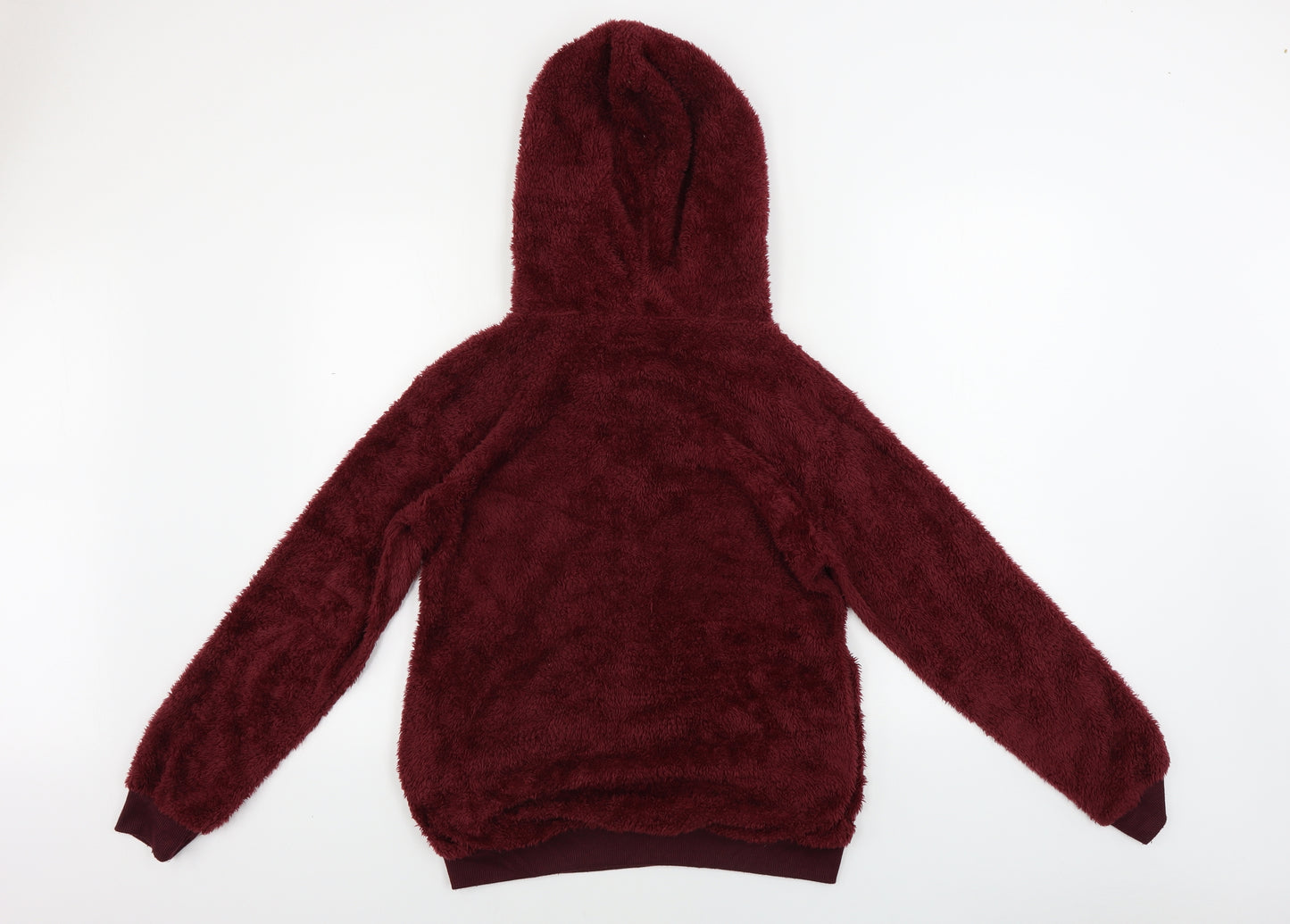 Preworn  Womens Red   Henley Hoodie Size M