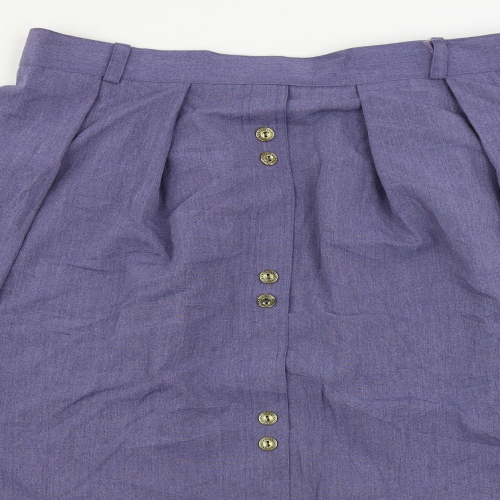 Preworn  Womens Blue   A-Line Skirt Size 26