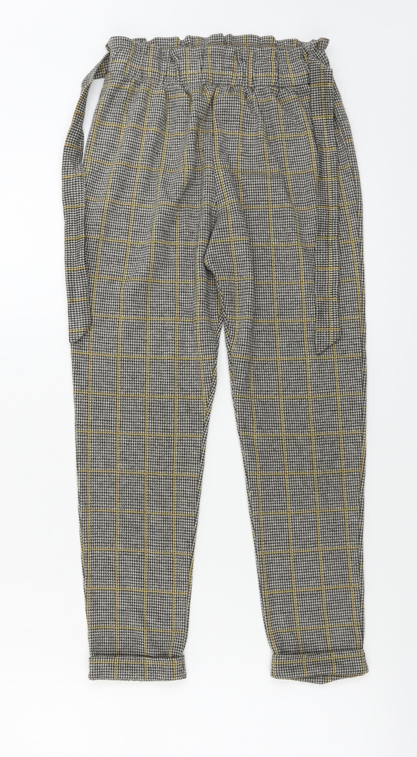 Primark  Girls Grey Check   Trousers Size 10-11 Years