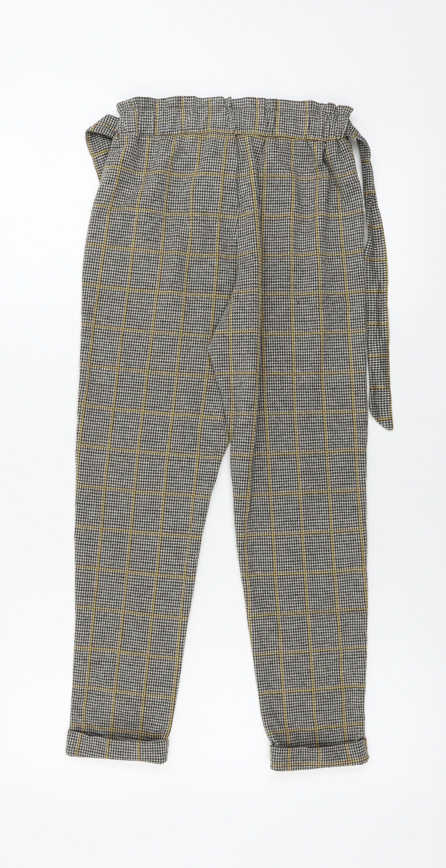 Primark  Girls Grey Check   Trousers Size 10-11 Years