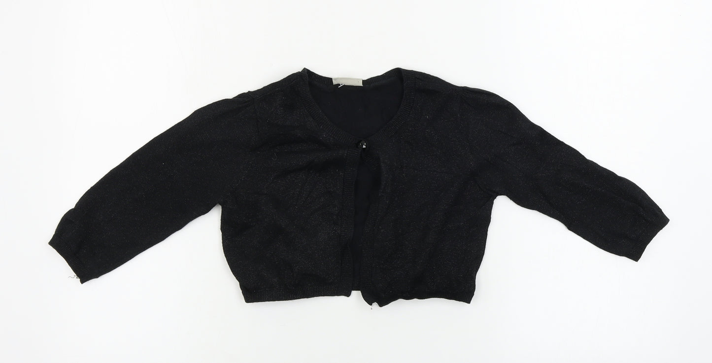NEXT  Girls Black   Cardigan Jumper Size 9-10 Years