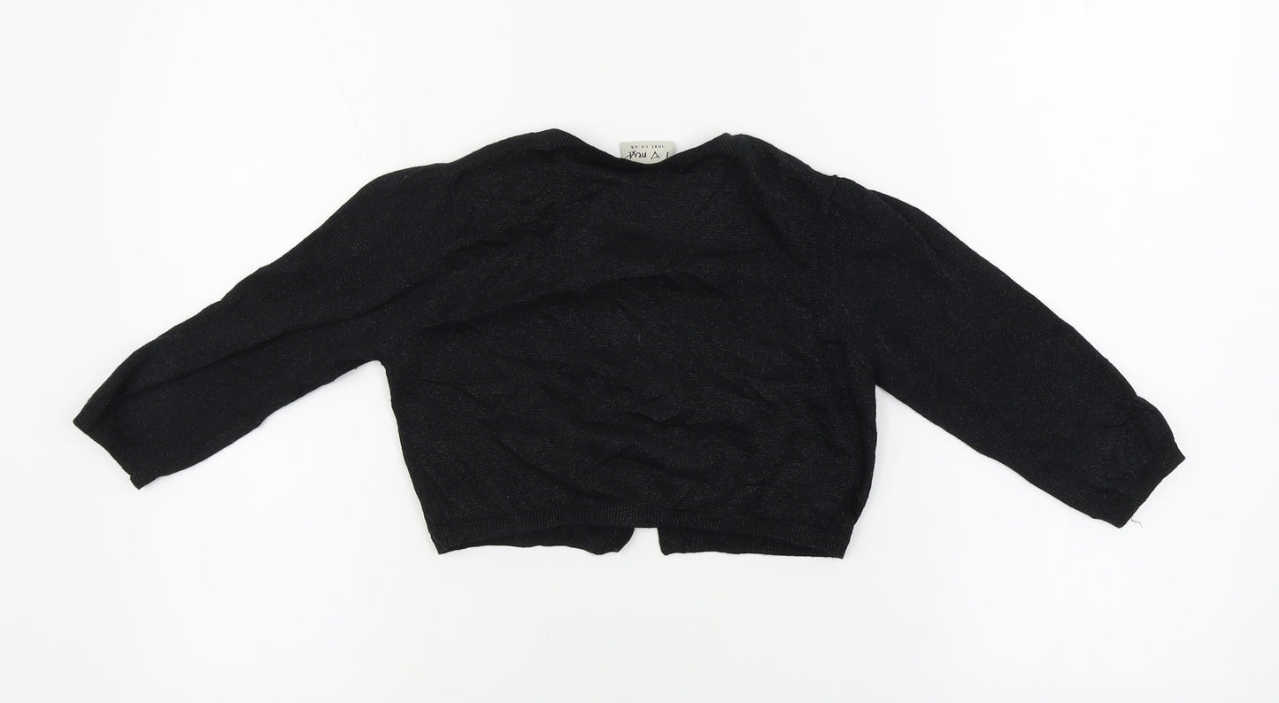NEXT  Girls Black   Cardigan Jumper Size 9-10 Years