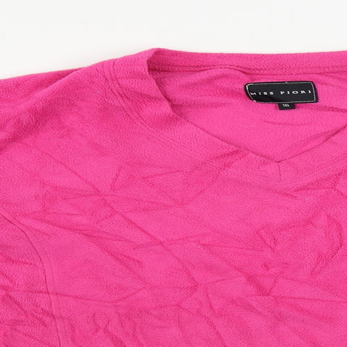 Miss Fiori  Womens Pink   Pullover Jumper Size 16