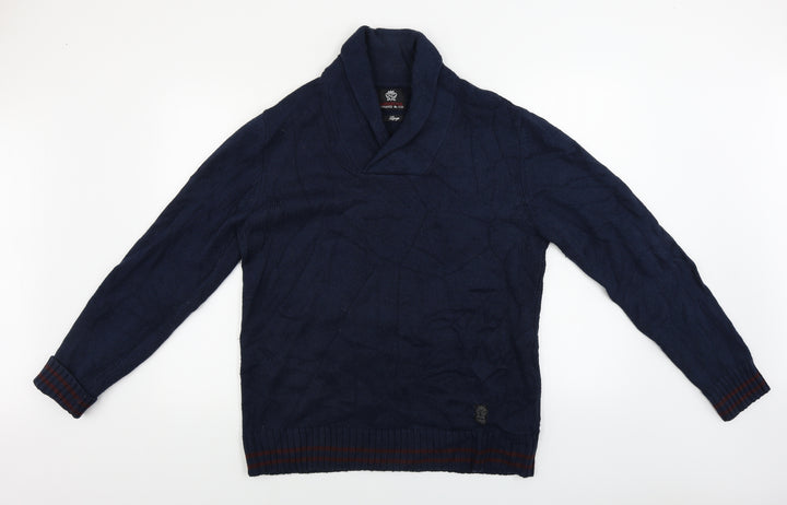 Ambrose Mens Blue Pullover Jumper Size L