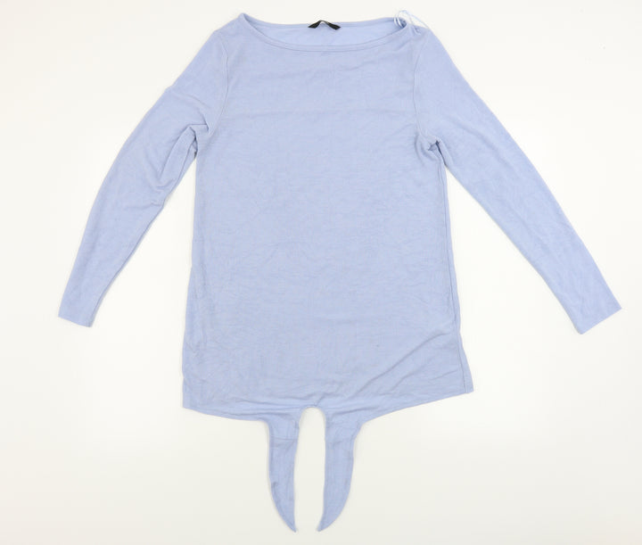 George Womens Blue Basic Blouse Size 10