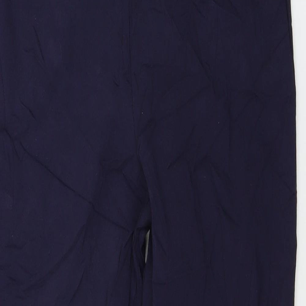 M&Co Womens Blue   Trousers  Size 28 in L22 in