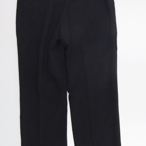 leuggi Womens Black   Trousers  Size 10 L27 in