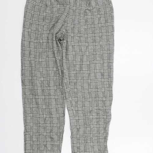 New Look Womens Beige Check  Trousers  Size 8 L26 in