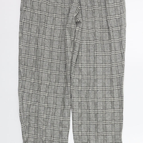 New Look Womens Beige Check  Trousers  Size 8 L26 in