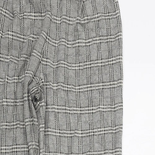 New Look Womens Beige Check  Trousers  Size 8 L26 in