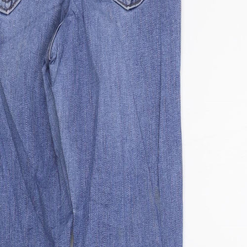 Topshop Womens Blue   Straight Jeans Size 28 in L32 in