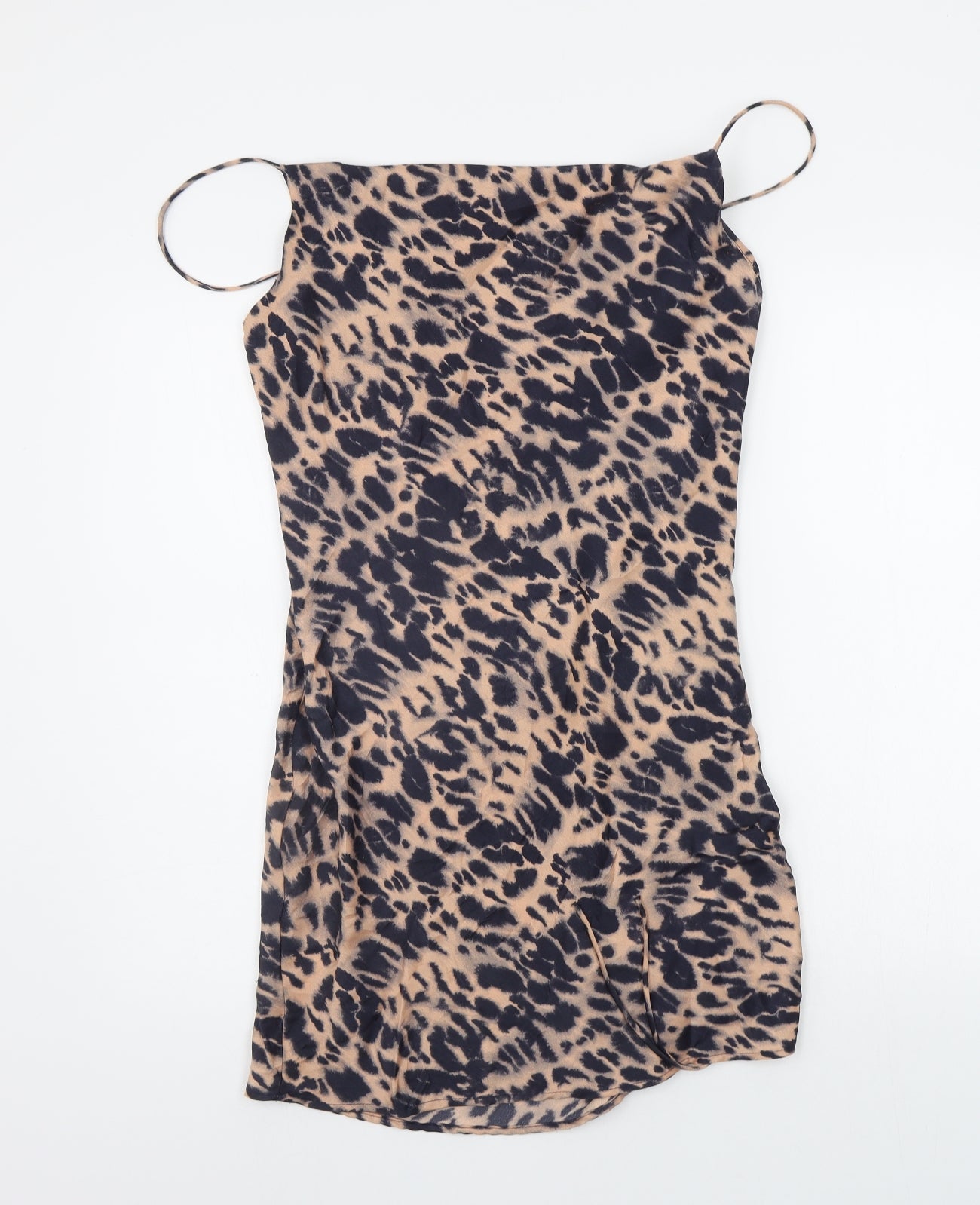 Topshop Womens Orange Animal Print  A-Line  Size 10