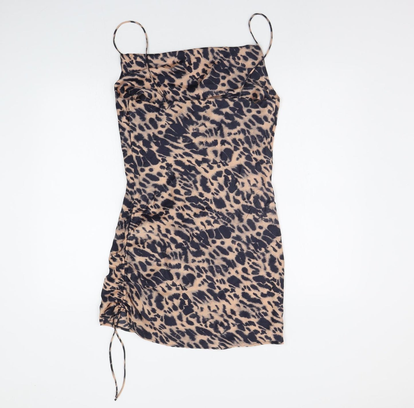 Topshop Womens Orange Animal Print  A-Line  Size 10