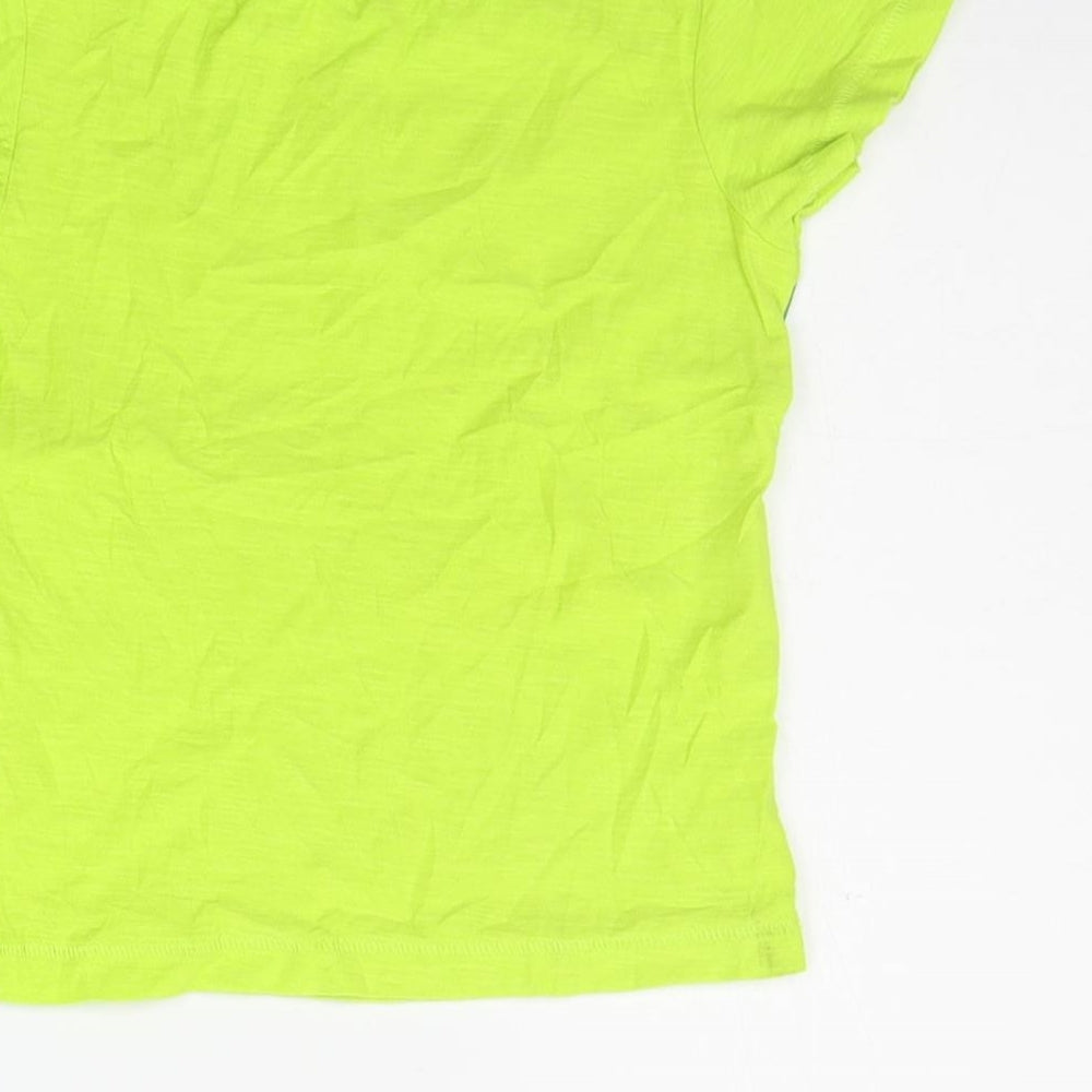 Matalan Girls Green   Basic T-Shirt Size 18-24 Months  - Crocodile print