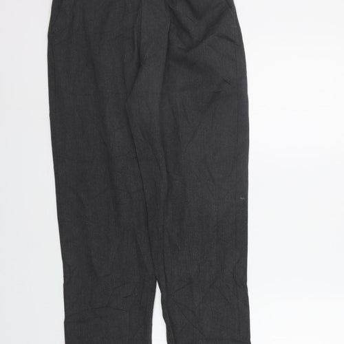 Preworn Girls Grey   Chino Trousers Size M - Elastic Waist Band
