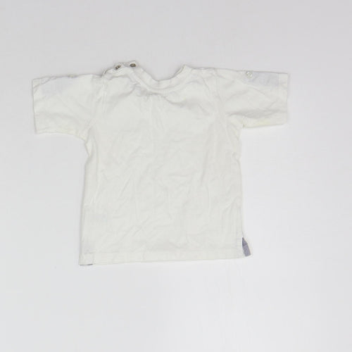 Matalan Girls White   Basic T-Shirt Size 6-9 Months